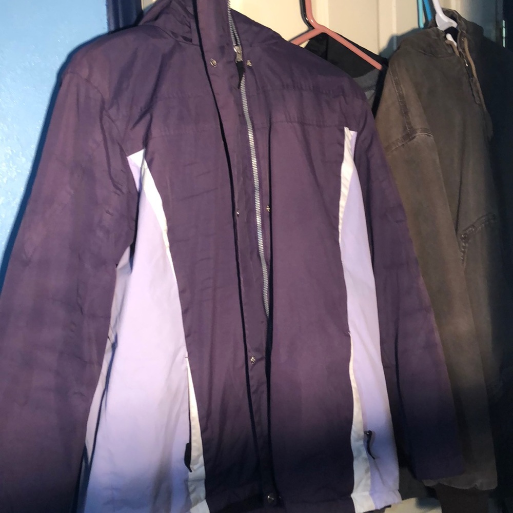 Women’s purple rain jacket
